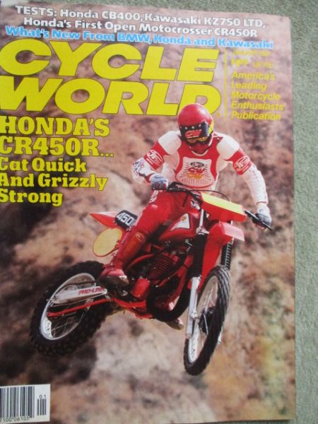 Cycle World January 1981 Honda CR450R,Honda CB400T,Kawasaki KZ750LTD,Technical Suzuki 450 Carb Fix