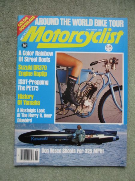 Motorcyclist November 1978 Suzuki DR370,Coleman Air Compressor