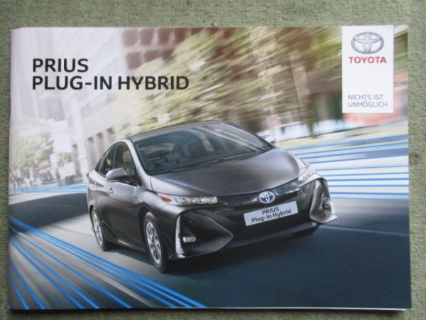 Toyota Prius Plug-in Hybrid Prospekt Januar 2020+Preisliste