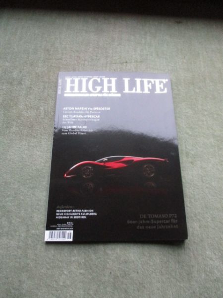 High Life Winter 2020 Aston Martin V12 Speedster,SSC Tuatara Hypercar,De Tomaso P72,McLaren Elva,
