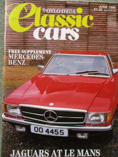 Thoroughbred & Classic Cars 6/1986 Rover Years, Lotus Europa, Holden,Saab 9000i