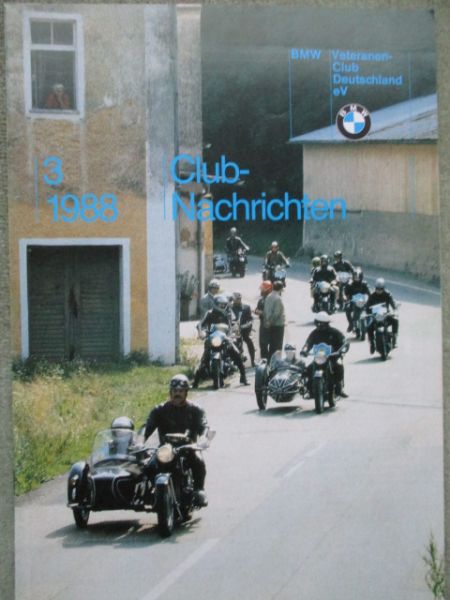 BMW Clubnachrichten 3/1988 Persönliches Chef Dr. Eberhard von Kuenheim ist Ehrenmitglied,