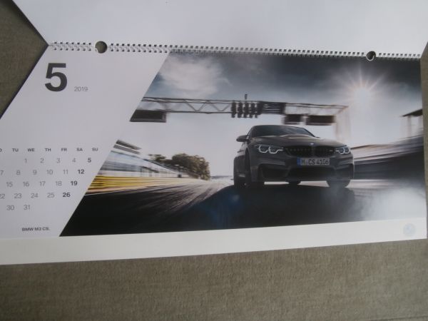 BMW M Kalender 2019 34x82cm M2 Competition F87,M8 Gran Coupé Concept,M760Li Individual