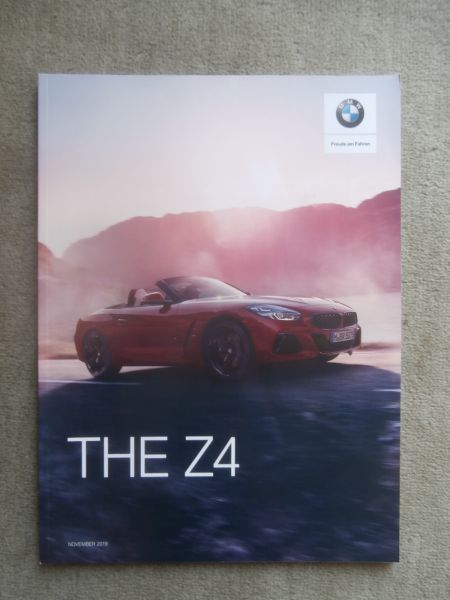 BMW Z4 Typ G29 sDrive20i 30i M40i November 2019