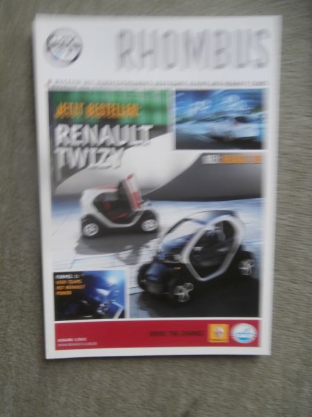 Rhombus Magazin 1/2012 Renault Twizy,Zoe,Clio V6