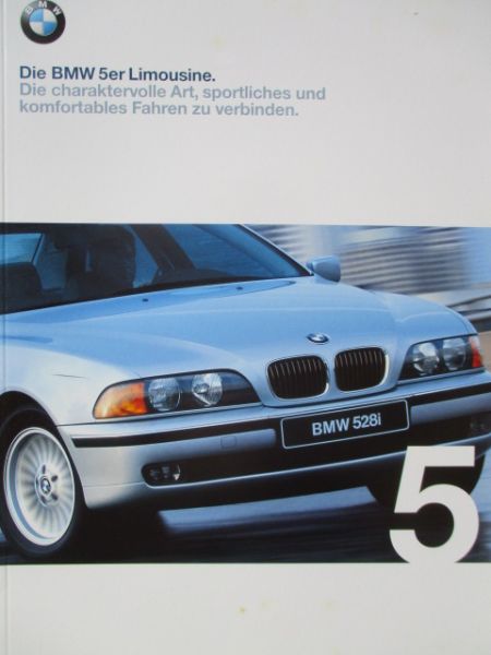 BMW 520i 523i 528i 535i 540i 525tds 530d Limousine E39 September 1998