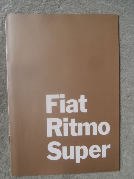 Fiat Ritmo Super 63kw/85PS Katalog Februar 1981
