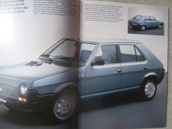 Fiat Ritmo Super 60CL 75CL Diesel Katalog September 1981