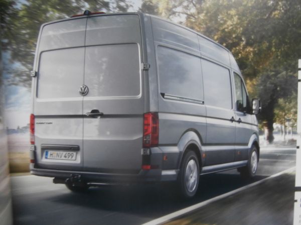 VW Crafter Kastenwagen Fahrgestell Pritsche Kipper Katalog Juli 2019