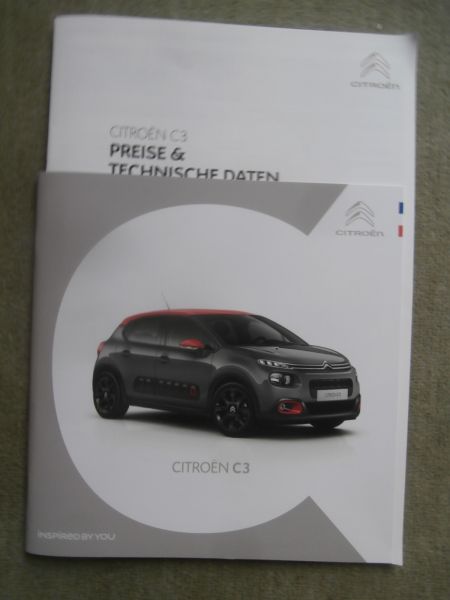 Citroen C3 Prospekt Dezember 2019 PureTech 83 110 +HDI 100 Katalog +Preisliste