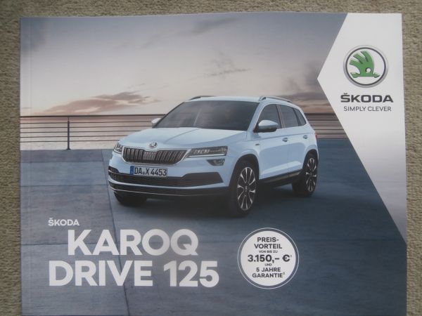 Skoda Karoq Drive 125 TSI 85kw 110kw TDI 85kw 110kw 140kw SCR 4x4 +Preise Dezember 2019