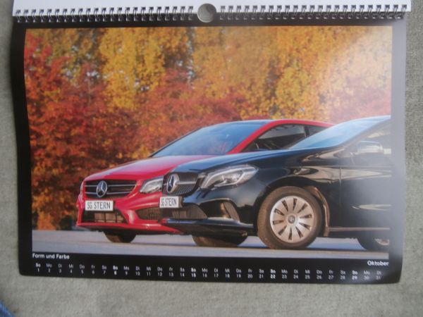 Mercedes Benz Ein Blick 2017 SG Stern Format 30x42cm A-Klasse W176 +AMG