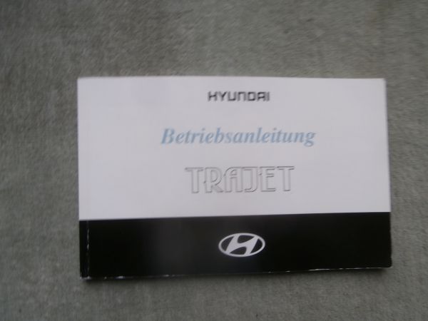 Hyundai Trajet Typ FO Handbuch Deutsch Mai 2000 2.0 DOHC 2.7V6