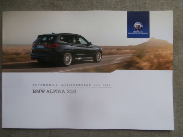 BMW XD3 (G01) 388PS Prospekt September 2018 NEU