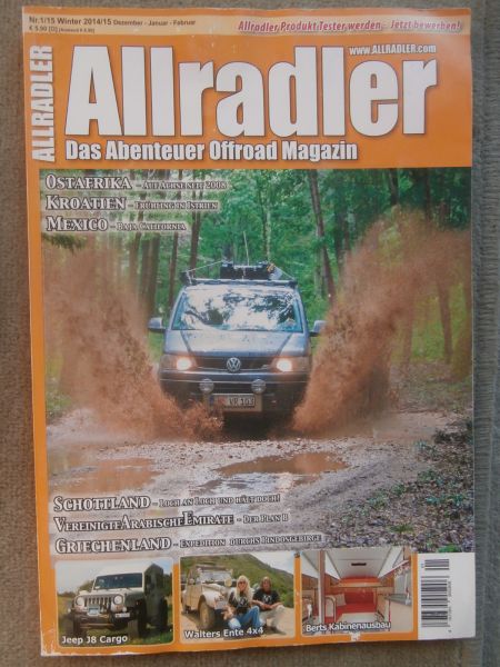 Allradler 1/2015 4x4 Ente,Jeep J8 Cargo,