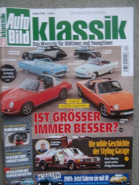 Auto Bild klassik 12/2018 Rolls-Royce Silver Wraith,Ford Thunderbird, Auto Union 1000Sp Roadster,Triumph Mayflower,914/4,911T