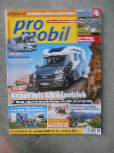 pro mobil 6/2019 Challenger Genesis 274,Itineo FC650,Hymer B-Klasse 790ML,Knaus Van TI Plus 700LV,V-Klasse,Daily,