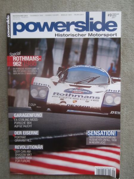 powerslide Historischer Motorsport 2/2011 Rothmans 962,Porsche 904,Nomat Mk1