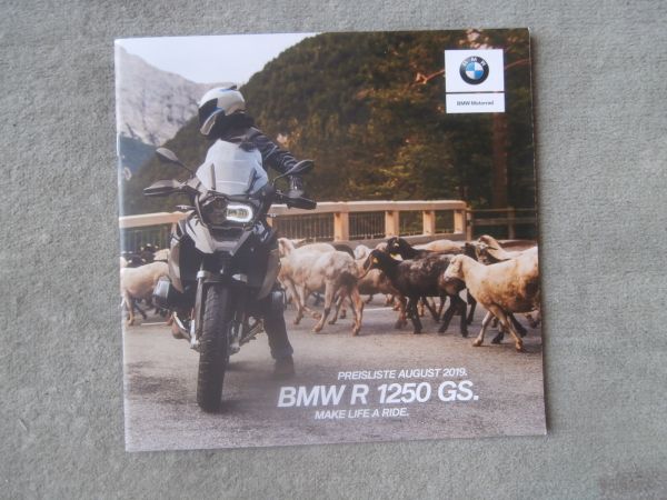 BMW R 1250 GRS Preisliste im August 2019 +HP+Exclusive  +Option 719