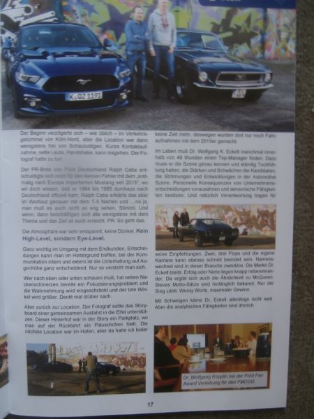Mustang Inside 1/2016 Clubmagazin T5 Big Body 1972,Mr. Blue 1973 Convertible,50 Jahre TransAm