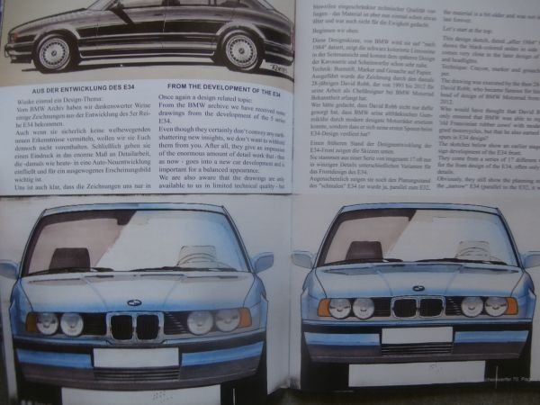 Der Doppelscheinwerfer Clubnachrichten Ausgabe 70 BMW E1,Entwicklung des E34,