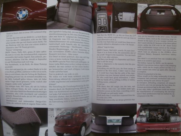 Der Doppelscheinwerfer Clubnachrichten Ausgabe 70 BMW E1,Entwicklung des E34,