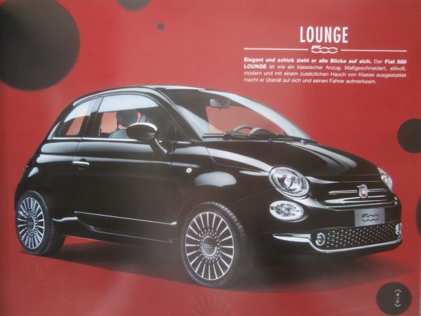 Fiat 500 +500S +Cabriolet +Zubehör Dezember 2018