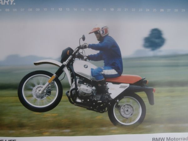 BMW 40 Jahre GS 2020 Motorrad Kalender 40x58cm R80 GS R100 GS 1150GS 650GS R1200 Adventure NEU
