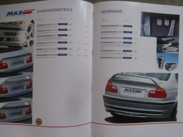 Zender BMW 3er Reihe E46 Limousine Tuning Katlaog Dezember 1998