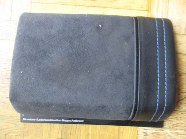 Alcantara Lederkombination Nappa Anthrazit GPAT ca. 15x20cm