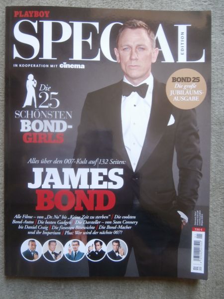 Playboy Special Edition James Bond 1/2020 Sean Connery Timothy Dalton +Roger Moore +George Lazenby +Daniel Craig