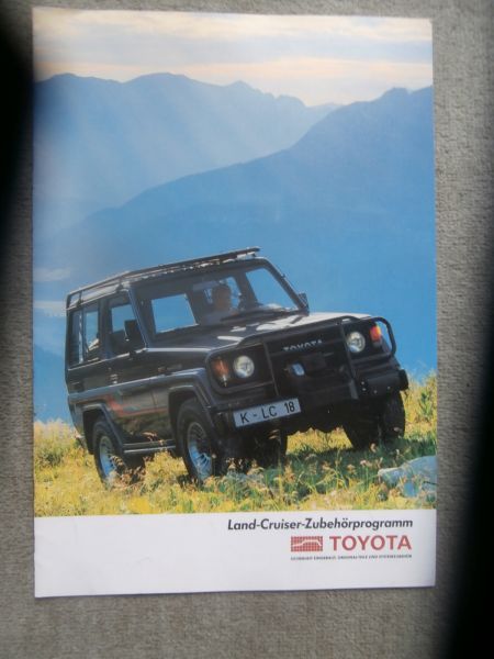 Toyota Land-Cruiser-Zubehörprogramm Dezember 1985 Katalog