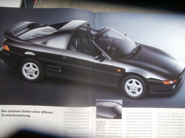 Toyota MR2 Typ W2 115kw/156ps Katalog +Technische Daten Juli 1990