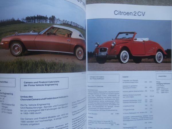 Replica & Cabrio Katalog 1992/93 AC Cobra +Lota T70,Apal Fiero,Beauford Tourer,Bonito,Sonic