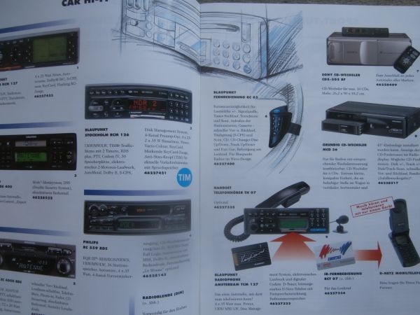 Fiat barchetta Zubehör Katalog September 1998