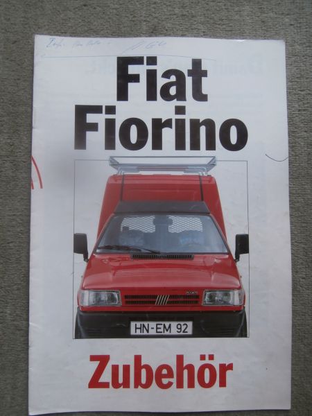 Fiat Fiorino Zubehör Katalog August 1992
