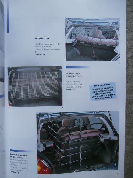 Fiat Bravo Zubehör Lineaccessori Katalog August 1999