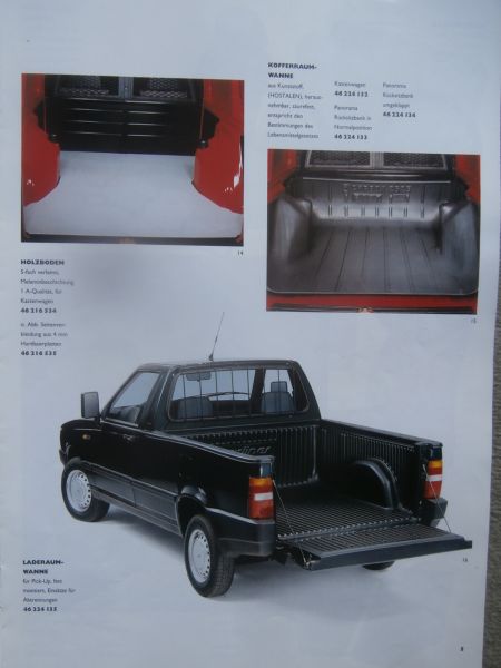 Fiat Fiorino Zubehör Katalog Juli 1996