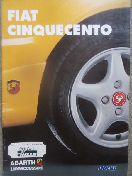 Fiat Abarth Cinquecento Zubehör Katalog Februar 1996