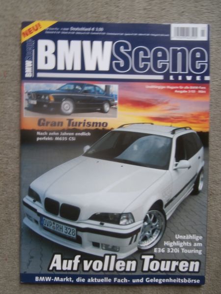 BMW Scene Live 3/2003 325iX E30 Pickup,2002, 750i E32,520i E34, 2000tii,M635CSi E24