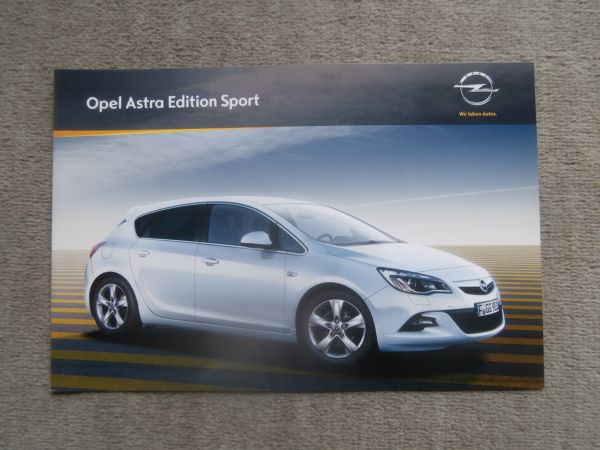 Opel Astra Edition Sport 85kw 88kw 103kw 132kw +1.7CDTi +2.0CTDi August 2011 +Preise