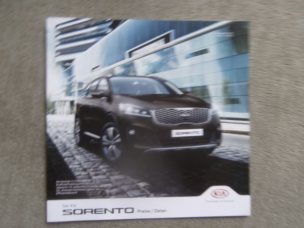 Kia Sorento +Edition7 +GT Line +Platinum Edition Preisliste 11. Februar 2020