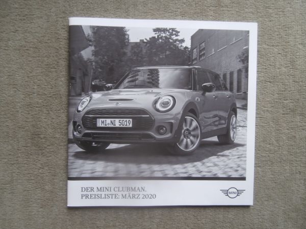 Mini Clubman F54 One Cooper +S +JCW D +Cooper D +Yours März 2020