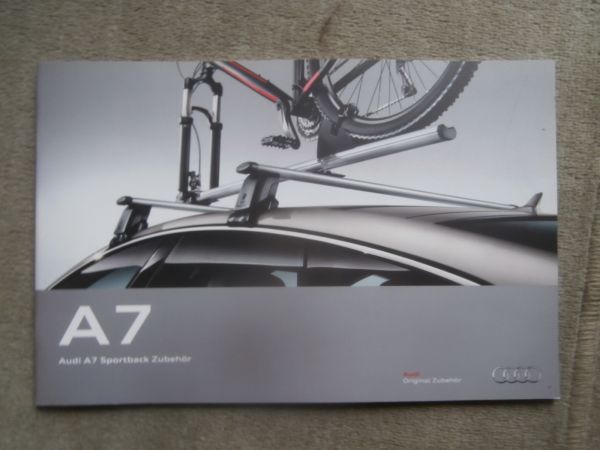 Audi A7 Sportback Zubehör Katalog August 2014