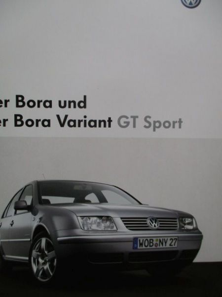 VW Bora & Variant GT Sport Mai 2003 Katalog