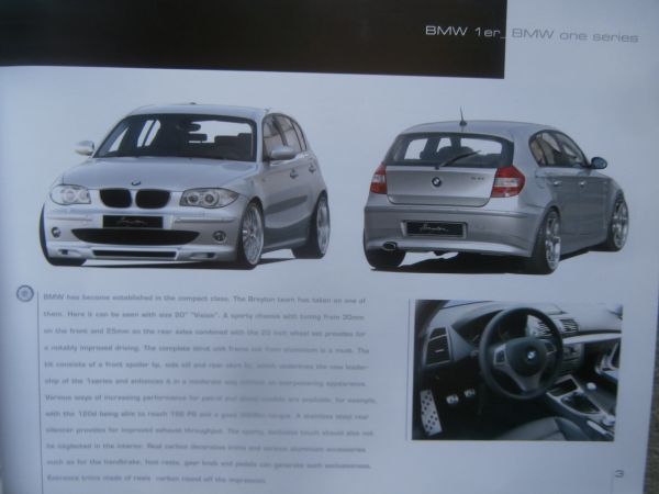 breyton BMW 1er Reihe E87 Tuning Prospekt 2006