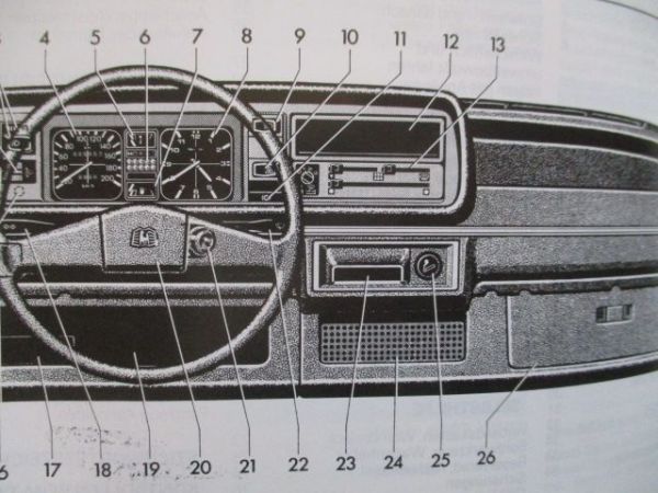 VW Caddy Betriebsanleitung Benzin/Diesel 1991
