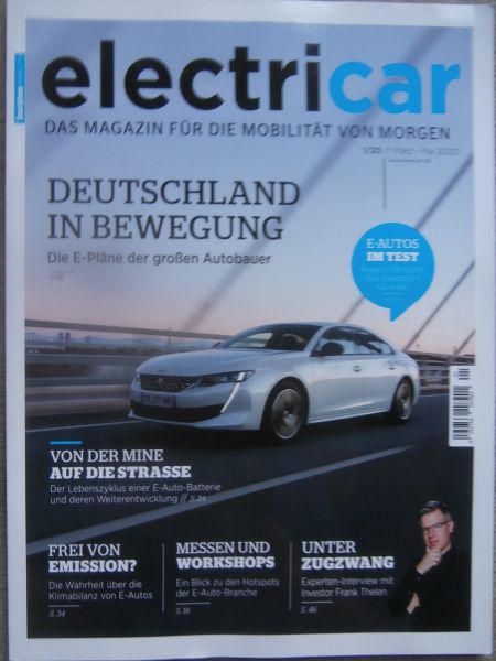 electricar Magazin 1/2020 Peugeot 508 Hybrid,Opel Grandland X,Kia e-Niro,