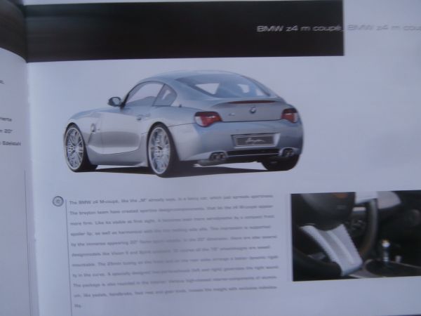 breyton BMW Z4 Roaster E85 +Coupé E86 +M Katalog