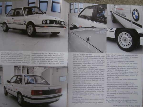 Der Doppelscheinwerfer Clubnachrichten Ausgabe 71 BMW 530 MLE E12,333i E30, 745A E23,E30 Elektro Antrieb,